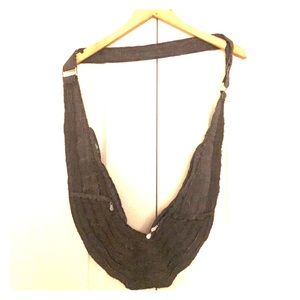 Sash Bag in Raw Dark Denim